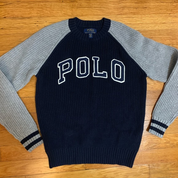 Polo Ralph Lauren Other - Polo Ralph Lauren baseball POLO sweater size m